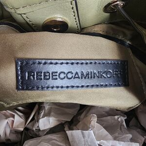 Rebecca Minkoff Green Moto Perforated Leather Shoulder Bag